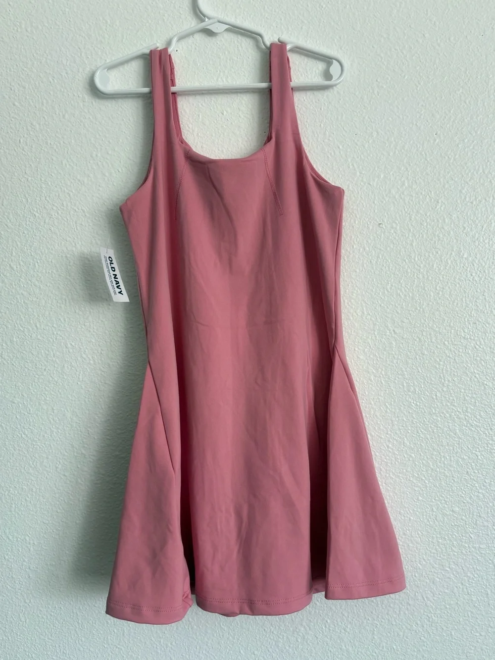Old Navy Girls Active StudioSmooth Dress Size L 10-12 Pink Built In Shorts NWT